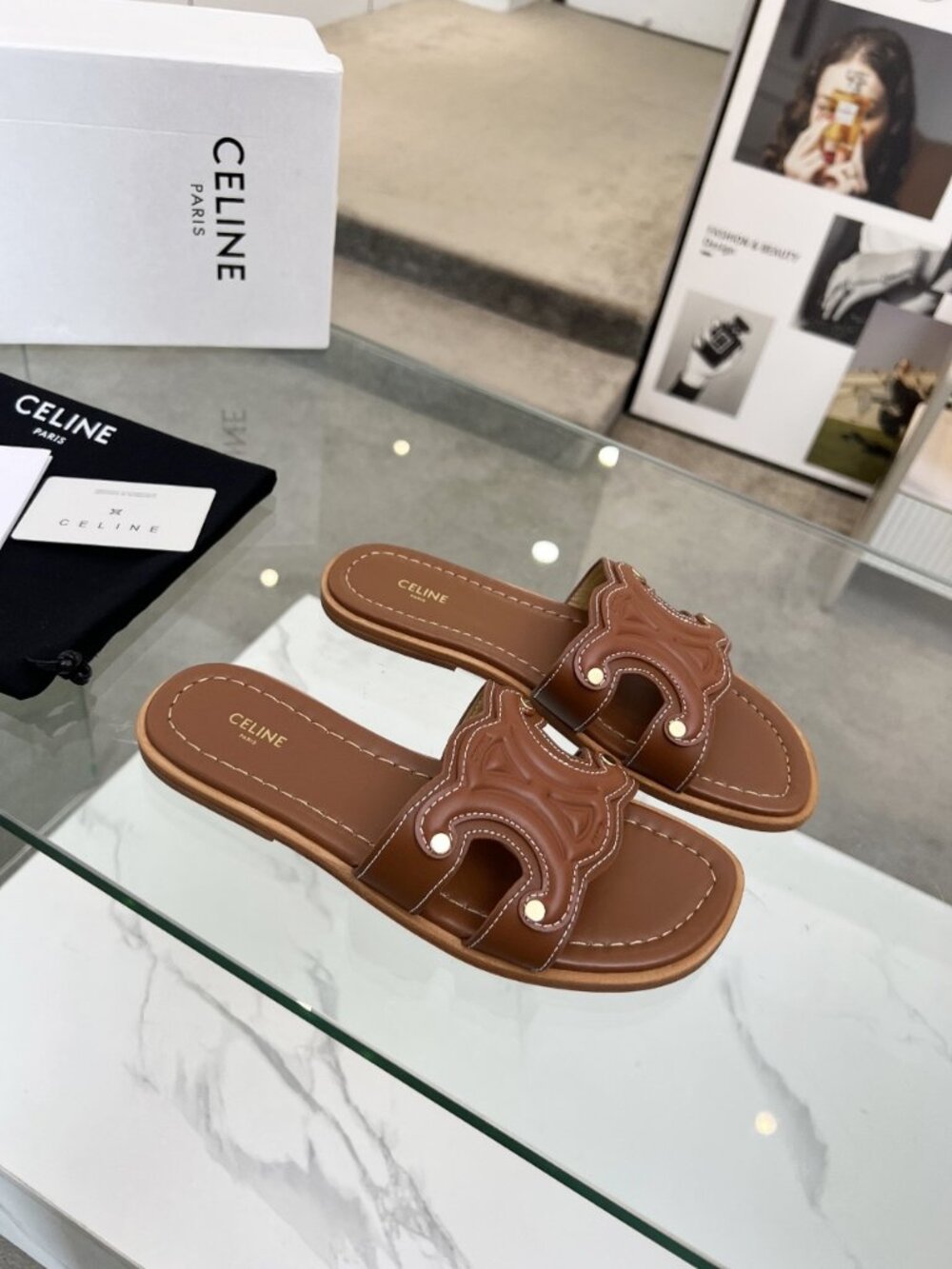 CELINE 2025 Spring/Summer New Half Slippers